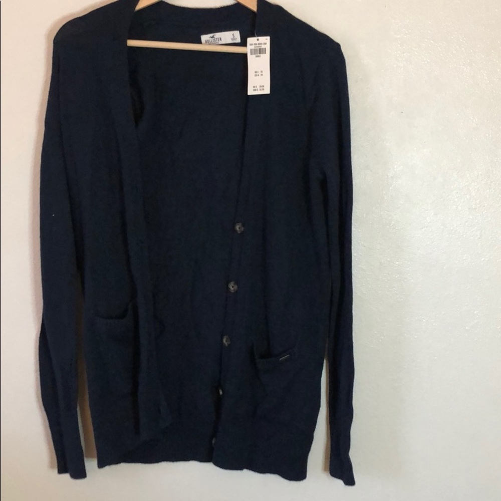 Blue cardigan
